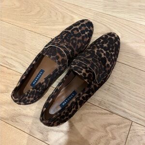 Margaux The Women’s Penny Loafer in Leopard Print Calf Hair